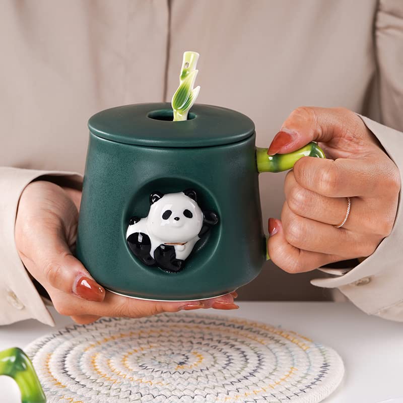 Amazon.co.jp: YBKTEX 3Dパンダカップ 360ml セラミックコーヒー
